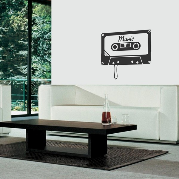 Exemple de stickers muraux: Cassette Audio
